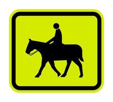 paard symbool teken Aan wit achtergrond vector