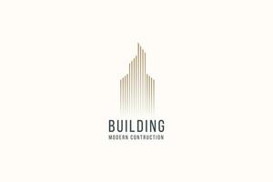 gebouw appartement logo vector icoon illustratie