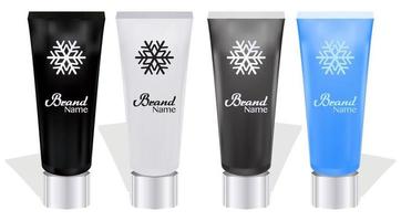 realistische tube voor cosmetica, crème, zalf, tandpasta, lotion, medicijncrème etc. plaats voor uw ontwerp en branding vector