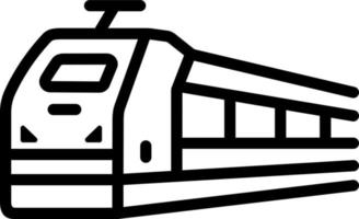 lijn pictogram voor trein vector