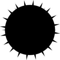 vector silhouet van bacterie virus Aan wit achtergrond