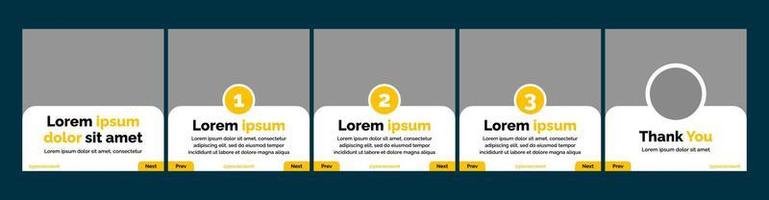 creatief carrousel of microblog sjabloon lay-out voor sociaal media post vector