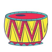 volk musical instrument van de indianen trommel. vector
