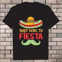 cinco de mayo t-shirt ontwerp, icoon, illustratie, grafisch vector