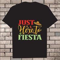 cinco de mayo t-shirt ontwerp, icoon, illustratie, grafisch vector