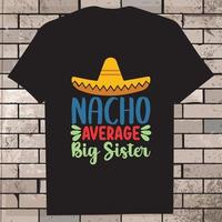 cinco de mayo t-shirt ontwerp, icoon, illustratie, grafisch vector