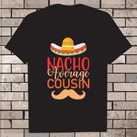 cinco de mayo t-shirt ontwerp, icoon, illustratie, grafisch vector