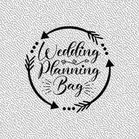 bruiloft planning zak vector