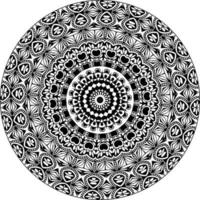 gemakkelijk mandala, gemakkelijk mandala's bloemen kleur bladzijde Aan wit achtergrond. vector