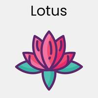 lotus bloem illustraties vector