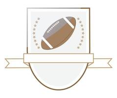 rugby Amerikaans voetbal logo embleem vector