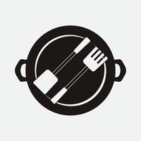 restaurant logo illustratie vector