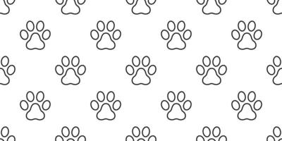 hond poot naadloos patroon vector kat poot puppy katje voetafdruk behang achtergrond