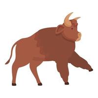 sterk buffel icoon tekenfilm vector. Amerikaans bizon vector