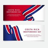 gelukkige costa rica onafhankelijkheidsdag vector sjabloon ontwerp illustratie