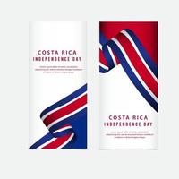 gelukkige costa rica onafhankelijkheidsdag vector sjabloon ontwerp illustratie