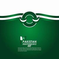 Pakistan onafhankelijkheidsdag viering vector sjabloon ontwerp illustratie