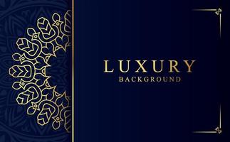 luxe sier- mandala achtergrond met gouden arabesk patroon in Arabisch stijl vector