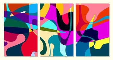 vector illustratie kleurrijk vloeistof en vloeistof abstract voor banier sjabloon