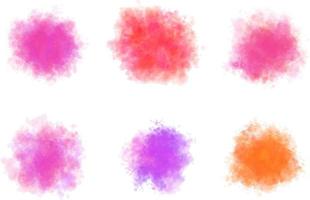 geïsoleerd waterverf geklater bekladden kleurrijk reeks vector