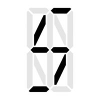 eenvoudige illustratie van digitale letter of symbool elektronische figuur van letter s vector