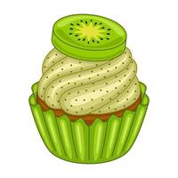 kiwi koekje in vector illustratie