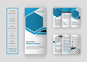 Business Agency gevouwen brochure sjabloon vector