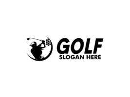 creatief golf sport logo, modern professioneel golf sjabloon logo ontwerp vector