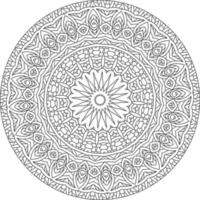 circulaire patroon in het formulier van mandala voor henna, mehndi, tatoeëren, decoratie. decoratief ornament in etnisch oosters stijl. kleur boek bladzijde. wijnoogst decoratief elementen. vector