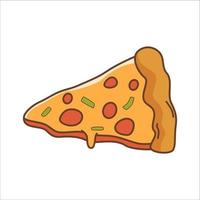 pizza plak geïsoleerd wit achtergrond vector