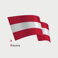 vector vlag van Oostenrijk