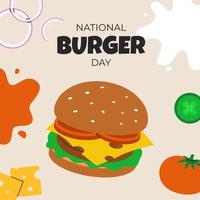 nationaal hamburger dag vector