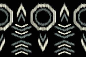 etnisch ikat kleding stof patroon meetkundig stijl.afrikaans ikat borduurwerk etnisch oosters patroon zwart achtergrond. abstract, vector, illustratie.voor textuur, kleding, sjaal, decoratie, tapijt. vector