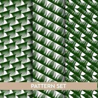 groen abstract patroon reeks sjabloon vector