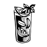 bevroren cocktail. vector clip art