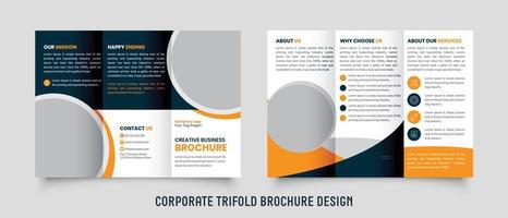 zakelijke bedrijf drievoud brochure sjabloon. modern, creatief en professioneel tri vouwen brochure vector ontwerp. gemakkelijk en minimalistische Promotie brochure ontwerp