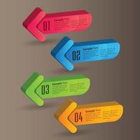 moderne tekstvaksjabloon, banner infographics vector