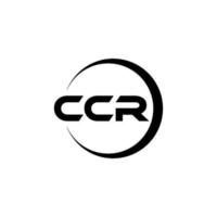 ccr brief logo ontwerp in illustratie. vector logo, schoonschrift ontwerpen voor logo, poster, uitnodiging, enz.