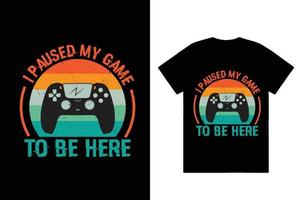 ontwerp van gaming-t-shirt vector