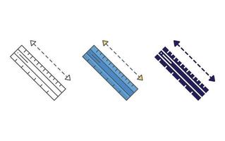 liniaal vector pictogram