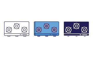 fornuis vector pictogram