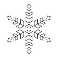 sneeuwvlok icoon van Kerstmis en winter icoon pak symmetrisch ontwerp. vector