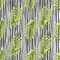 abstract exotisch fabriek naadloos patroon. tropisch palm bladeren patroon. varen blad behang. botanisch textuur. bloemen achtergrond. vector