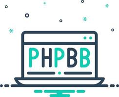 mengen icoon voor phpbb vector