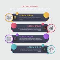 lijst infographic concept vector