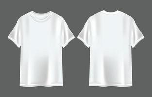 3d t-shirt wit sjabloon vector