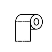 zakdoek toilet icoon vector