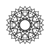 mandala en ornamentaal ontwerp voor kleur bladzijde vector