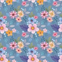 bloeiend coloful bloemen naadloos patroon. vector