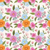 bloeiend coloful bloemen naadloos patroon. vector